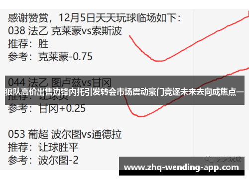狼队高价出售边锋内托引发转会市场震动豪门竞逐未来去向成焦点一 狼队高价出售边锋内托引发转会市场震动豪门竞逐未来去向成焦点一